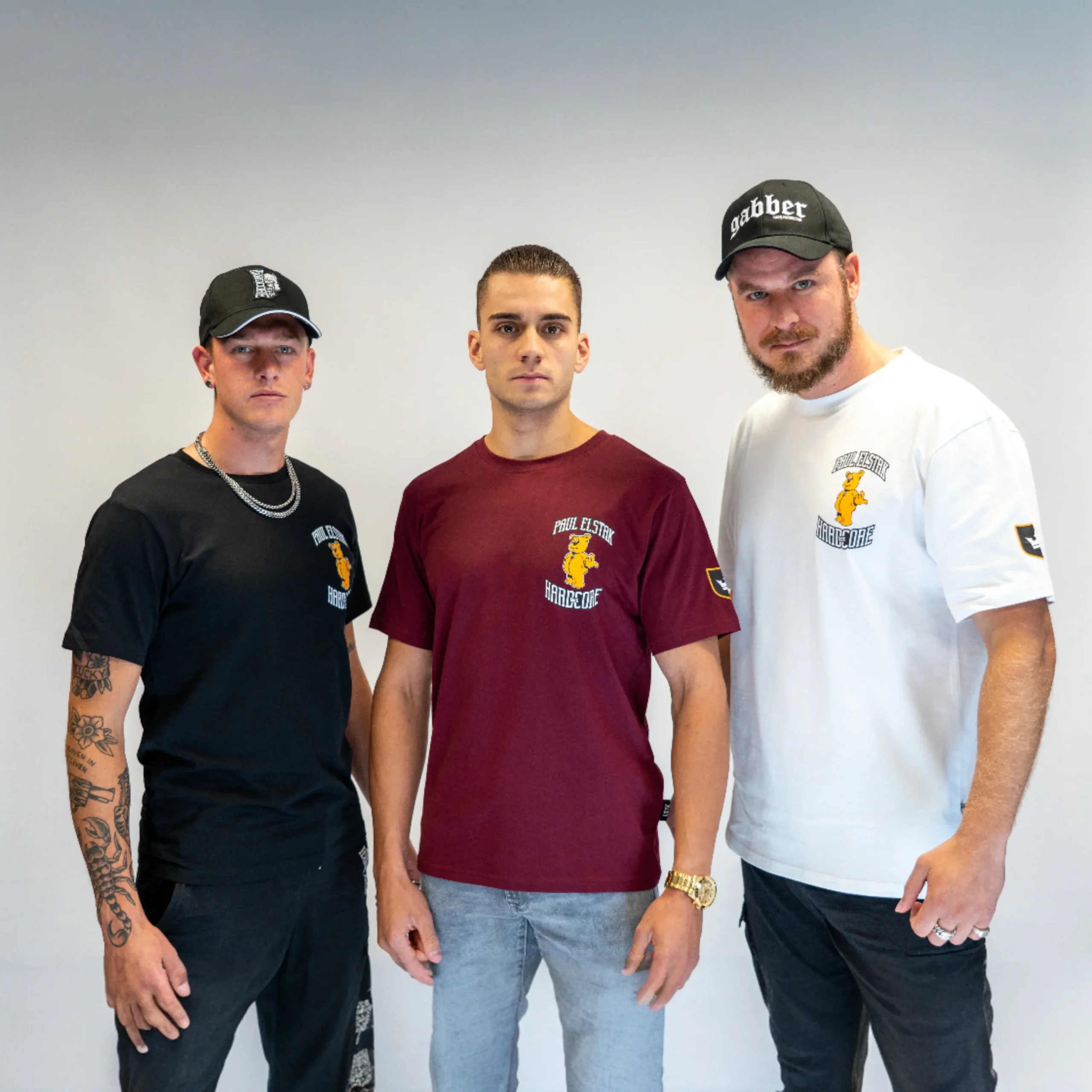 100% Hardcore - Paul Elstak T-Shirt Bordeaux – Bild 3