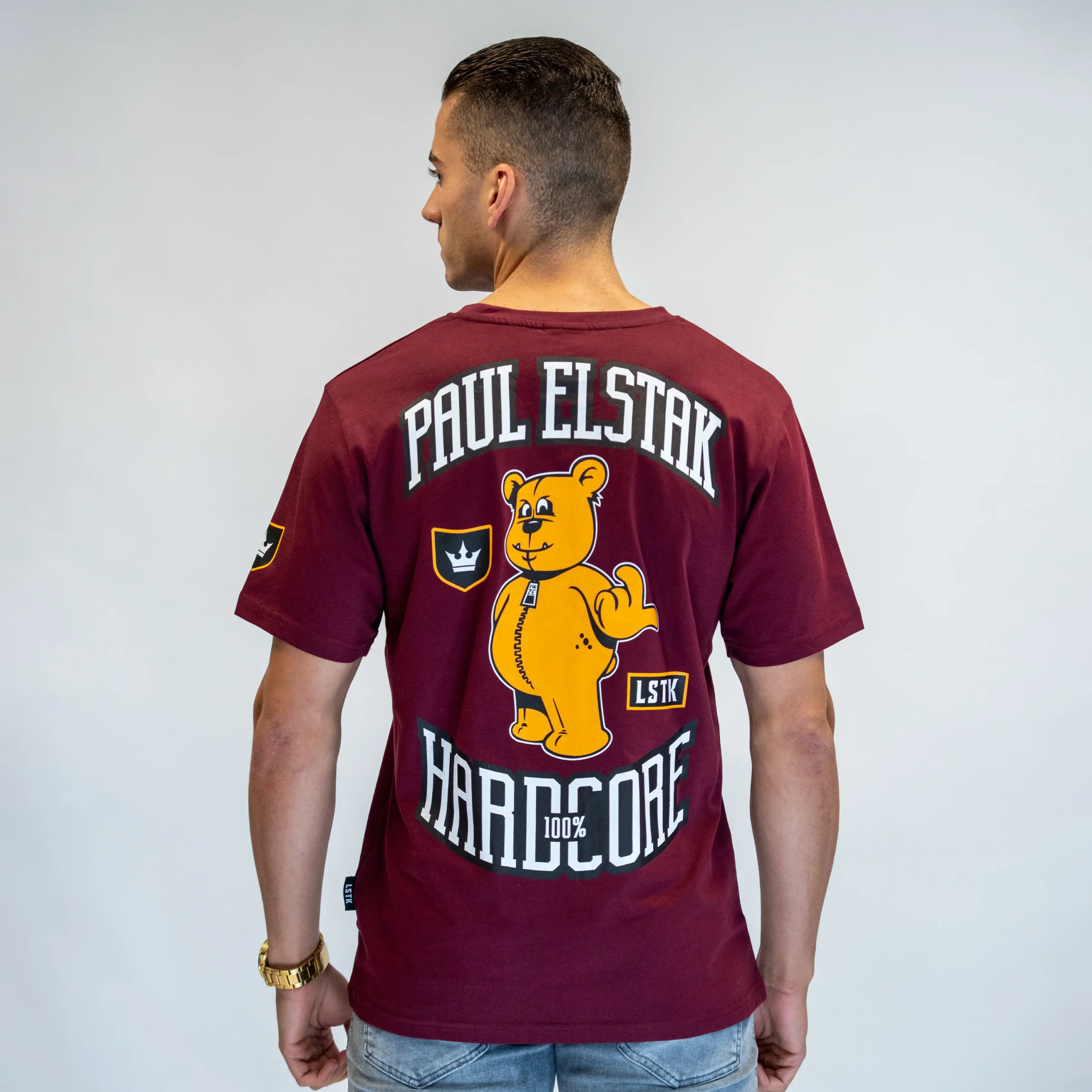 100% Hardcore - Paul Elstak T-Shirt Bordeaux