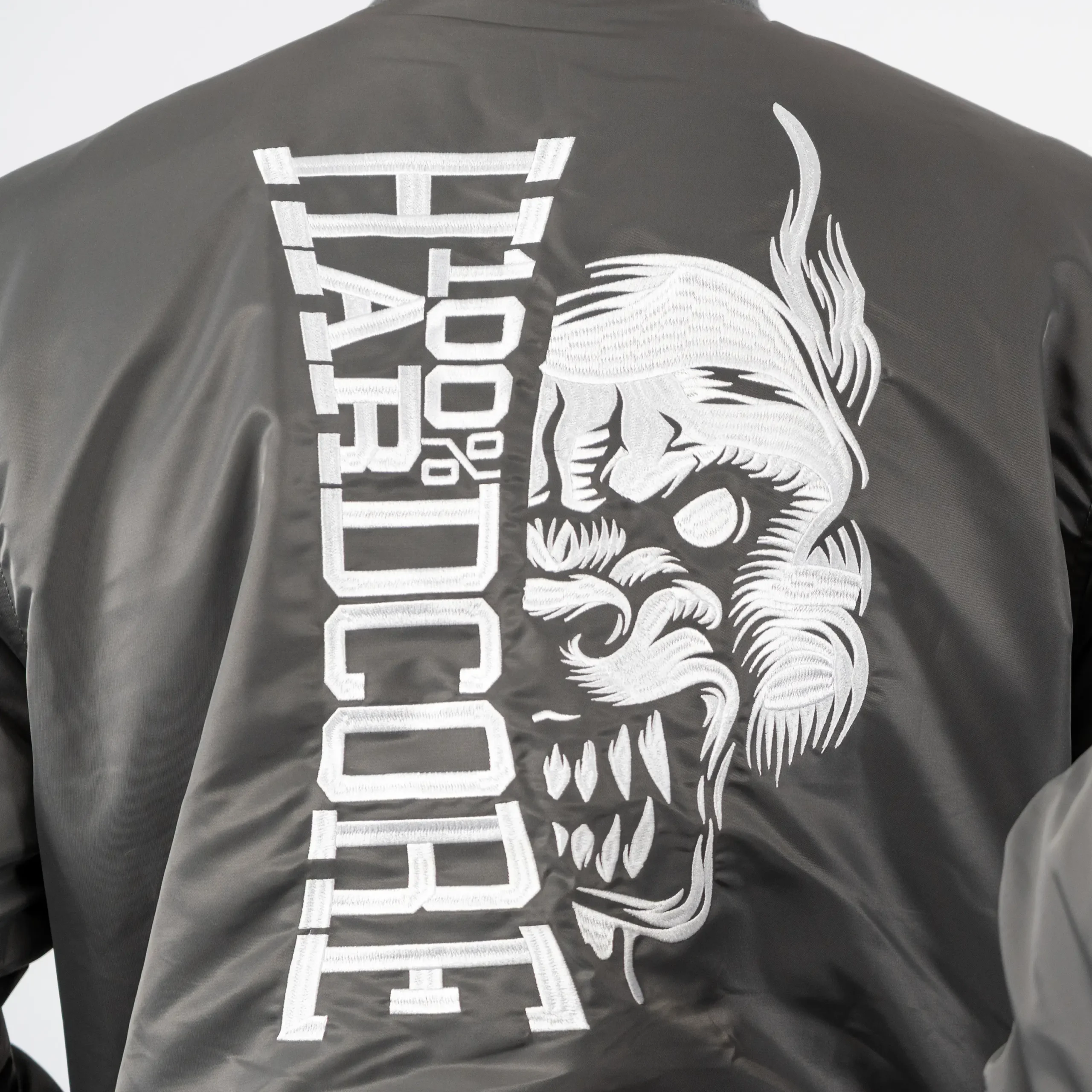 100% Hardcore Bomber Jacket Branded Rage Graphite - Image 5
